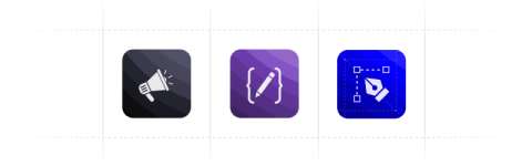 Avvit's core services: digital marketing, web development, and graphic design icons